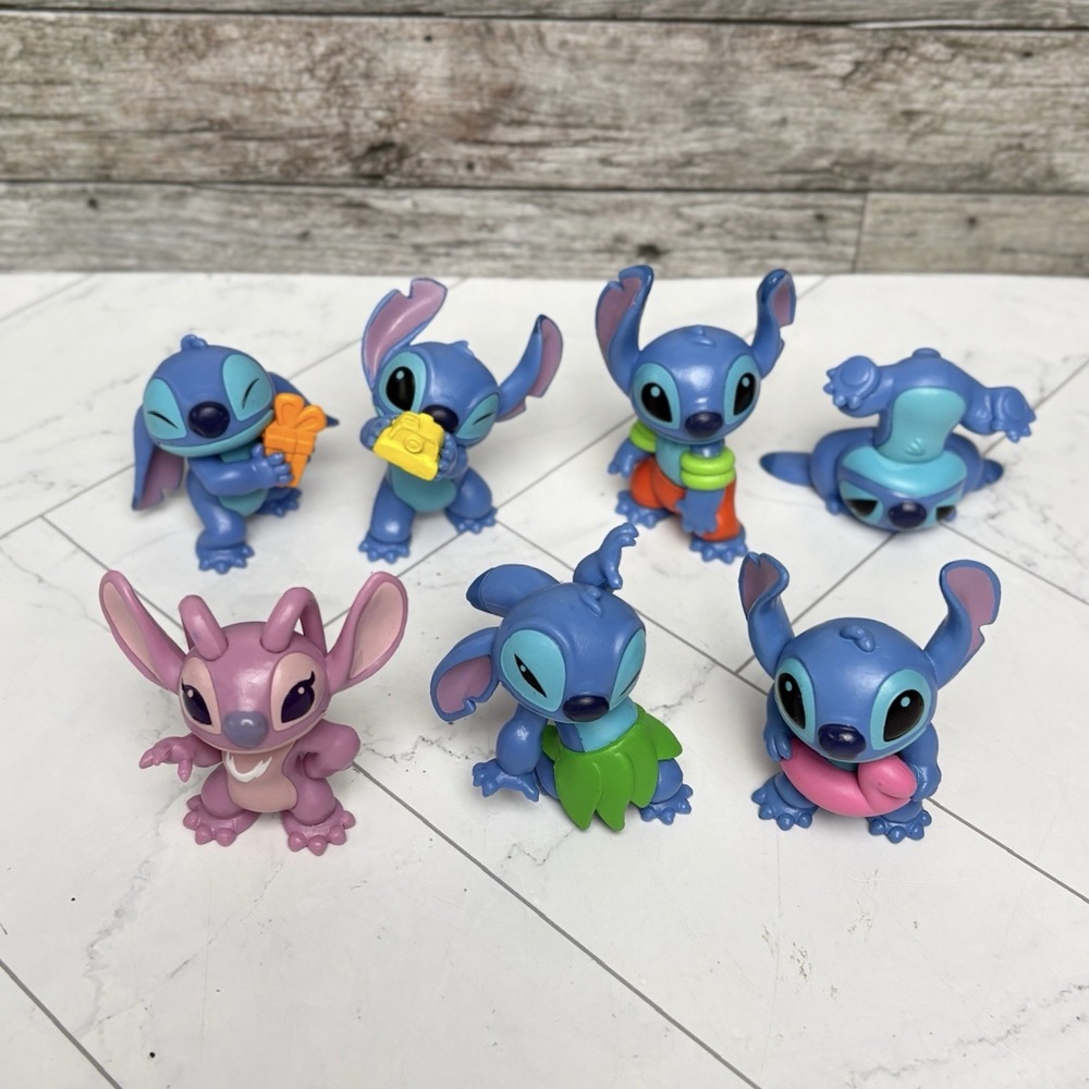 Disney Lilo & Stitch PVC Toys - Lot Of 7